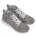 Sketchy abstract artistic print design Men s Lightweight High Top Sneakers View3