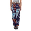 Fractal Triangle Geometric Abstract Pattern Women s Jogger Sweatpants View2