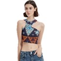Fractal Triangle Geometric Abstract Pattern Cut Out Top View1