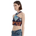 Fractal Triangle Geometric Abstract Pattern Cut Out Top View2