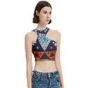 Fractal Triangle Geometric Abstract Pattern Cut Out Top View3