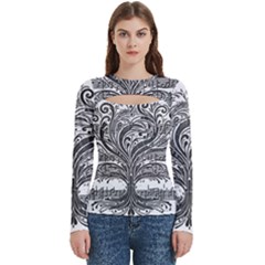 Acdc2086-9c8c-467c-aa42-5020abd8604b Women s Cut Out Long Sleeve T-shirt