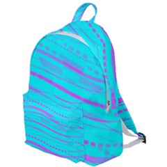 Wave Stripe Pattern Design Aqua The Plain Backpack