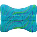 Pattern Swirl Pink Green Aqua Velour Seat Head Rest Cushion View2