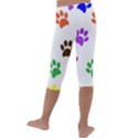 Pawprints Paw Prints Paw Animal Kids  Lightweight Velour Capri Leggings  View4