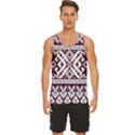 Illustration Ukrainian Folk Seamless Pattern Ornament Men s Wide Collar Tank Top View1