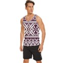 Illustration Ukrainian Folk Seamless Pattern Ornament Men s Wide Collar Tank Top View2