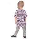 Illustration Ukrainian Folk Seamless Pattern Ornament Kids  Raglan T-Shirt View2