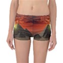 Pyramids Egypt Monument Landmark Sunrise Sunset Egyptian Reversible Boyleg Bikini Bottoms View1