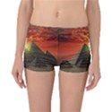 Pyramids Egypt Monument Landmark Sunrise Sunset Egyptian Reversible Boyleg Bikini Bottoms View3