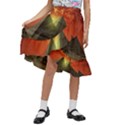 Pyramids Egypt Monument Landmark Sunrise Sunset Egyptian Kids  Ruffle Flared Wrap Midi Skirt View1