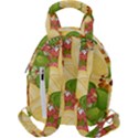 Pattern Texture Leaves Travel Backpack View2
