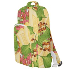 Pattern Texture Leaves Double Compartment Backpack by Proyonanggan