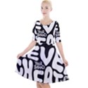 1716746617315 Quarter Sleeve A-Line Dress With Pockets View1