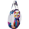 Wild cat Giant Round Zipper Tote View3