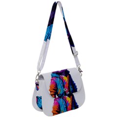 Wild Cat Saddle Handbag