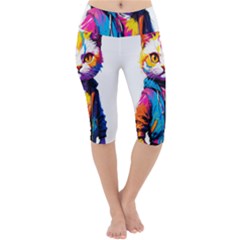 Wild Cat Lightweight Velour Cropped Yoga Leggings