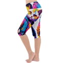 Wild cat Lightweight Velour Cropped Yoga Leggings View2