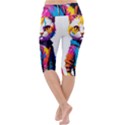 Wild cat Lightweight Velour Cropped Yoga Leggings View4