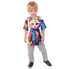 Wild Cat Kids  Raglan T-shirt