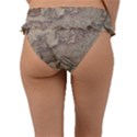 Old Vintage Classic Map Of Europe Frill Bikini Bottoms View2