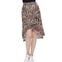 Paisley Print Musical Notes5 Frill Hi Low Chiffon Skirt View1