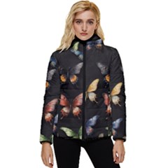 Butterfly Women s Hooded Quilted Jacket