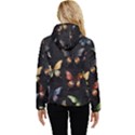 Butterfly Women s Hooded Quilted Jacket View4
