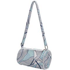 Tropical Flower Seamless Pattern Mini Cylinder Bag