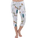 Pattern Sloth Woodland Capri Yoga Leggings View1
