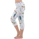 Pattern Sloth Woodland Capri Yoga Leggings View2