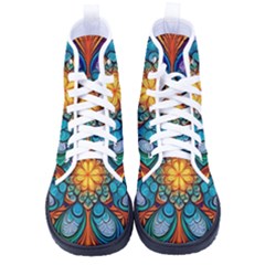 Pattern 2 Kid s High-top Canvas Sneakers