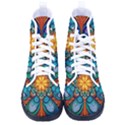 Pattern 2 Kid s High-Top Canvas Sneakers View1