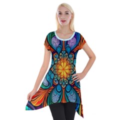 Pattern 2a Pattern 2 Short Sleeve Side Drop Tunic
