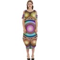 Pattern 3 Cold Shoulder Loose Fit Dress With Pockets View1