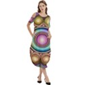 Pattern 3 Cold Shoulder Loose Fit Dress With Pockets View3