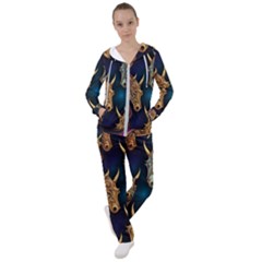 Pattern With Horses Women s Tracksuit