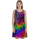 Pride Marble Round Neck Sleeve Casual Dress With Pockets View1