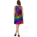 Pride Marble Round Neck Sleeve Casual Dress With Pockets View4