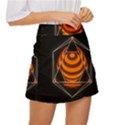 Geometry Mini Front Wrap Skirt View3