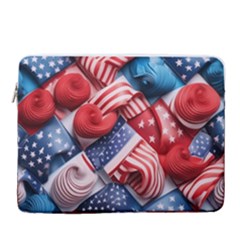 Us Presidential Election Colorful Vibrant Pattern Design  15  Vertical Laptop Sleeve Case With Pocket