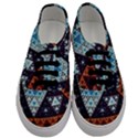 Fractal Triangle Geometric Abstract Pattern Men s Classic Low Top Sneakers View1