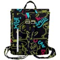 Keep Smiling Doodle Flap Top Backpack View3