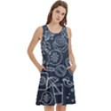 Internet Planet Drink Computer Round Neck Sleeve Casual Dress With Pockets View2