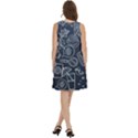 Internet Planet Drink Computer Round Neck Sleeve Casual Dress With Pockets View4