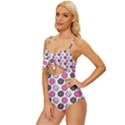 Pattern Seamless Design Decorative Knot Front One-Piece Swimsuit View2