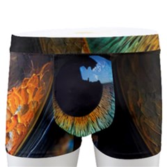 Eye Bird Feathers Vibrant Men s Boxer Briefs
