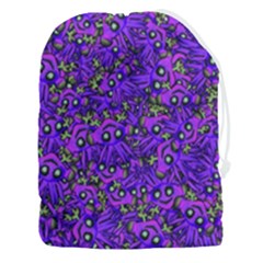 Ugly Funny Monster Bird Illustration Motif Random Pattern Bk Drawstring Pouch (3xl)