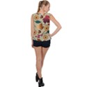 Autumn Leaves Colours Season Bubble Hem Chiffon Tank Top View2
