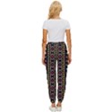 Background Art Pattern Design Women s Cropped Drawstring Pants View4